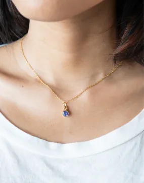 Tanzanite Birthstone Pendant Charm, Sagittarius