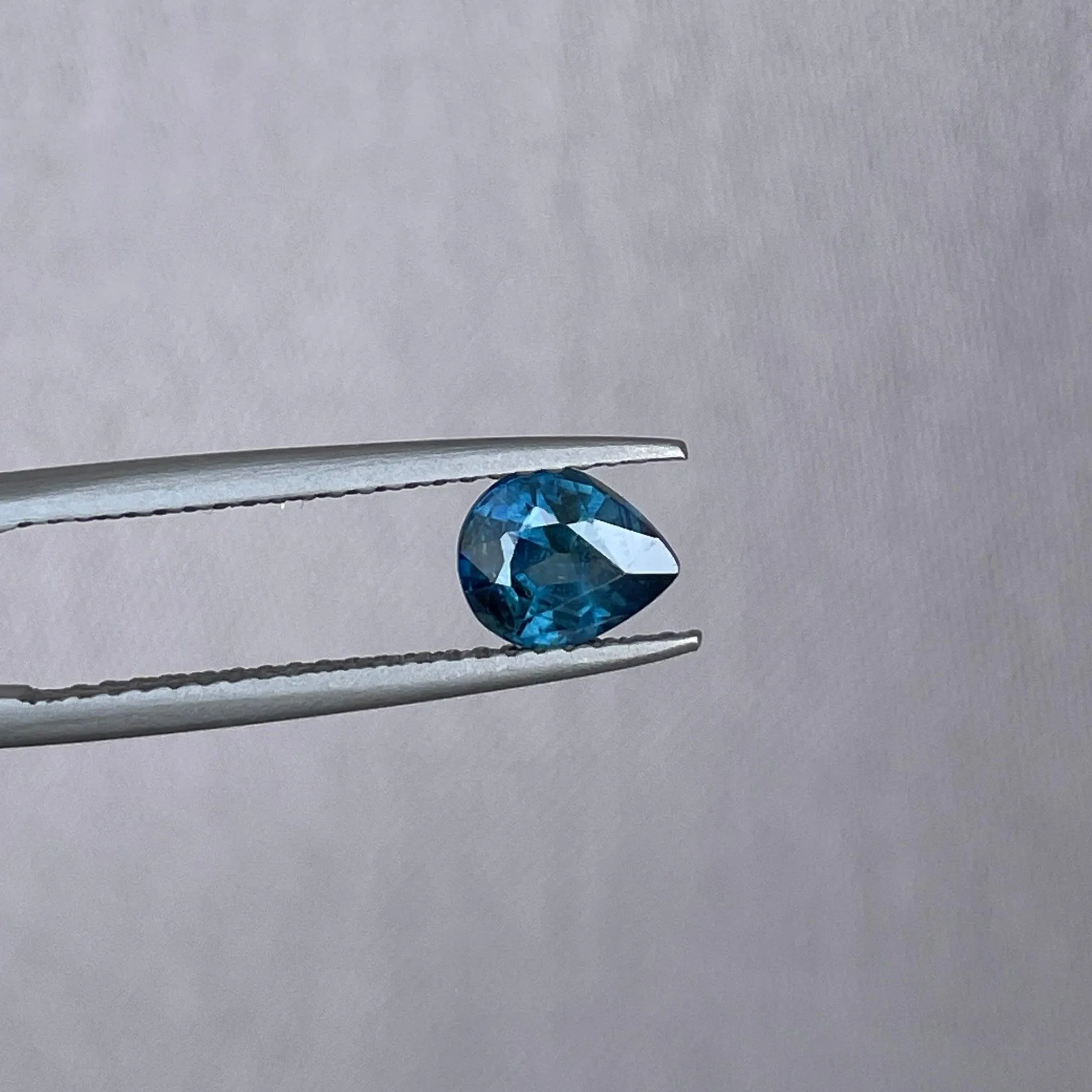 Teal Blue Sapphire 1.10 Cts, heated Sapphire Engagement Ring, Blue Green Sapphire Ring, Natural Teal Sapphire Ring,