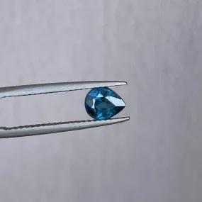 Teal Blue Sapphire 1.10 Cts, heated Sapphire Engagement Ring, Blue Green Sapphire Ring, Natural Teal Sapphire Ring,