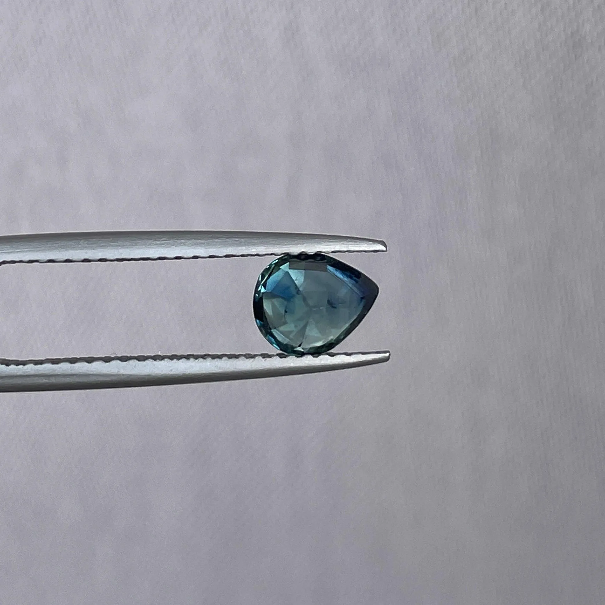 Teal Blue Sapphire 1.10 Cts, heated Sapphire Engagement Ring, Blue Green Sapphire Ring, Natural Teal Sapphire Ring,