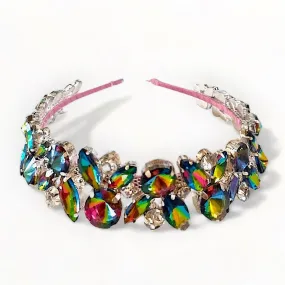 The Sienna Diamante Rainbow Headband