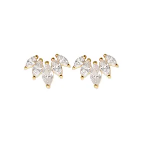 Tiara - Boucles d'oreilles en Plaqué Or