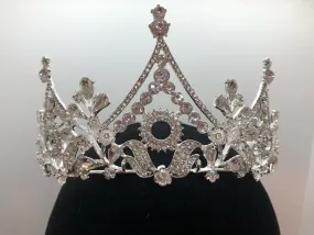 Tiara - Exotic Silver Crystal Rhinestone