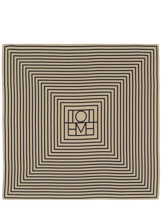 Toteme   Signature monogram silk scarf 