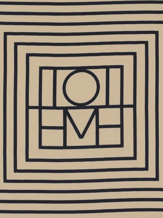 Toteme   Signature monogram silk scarf 
