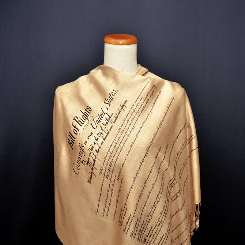 US Constitution and Bill of Rights scarf/ shawl.