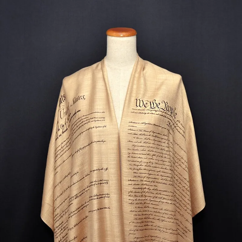 US Constitution and Bill of Rights scarf/ shawl.