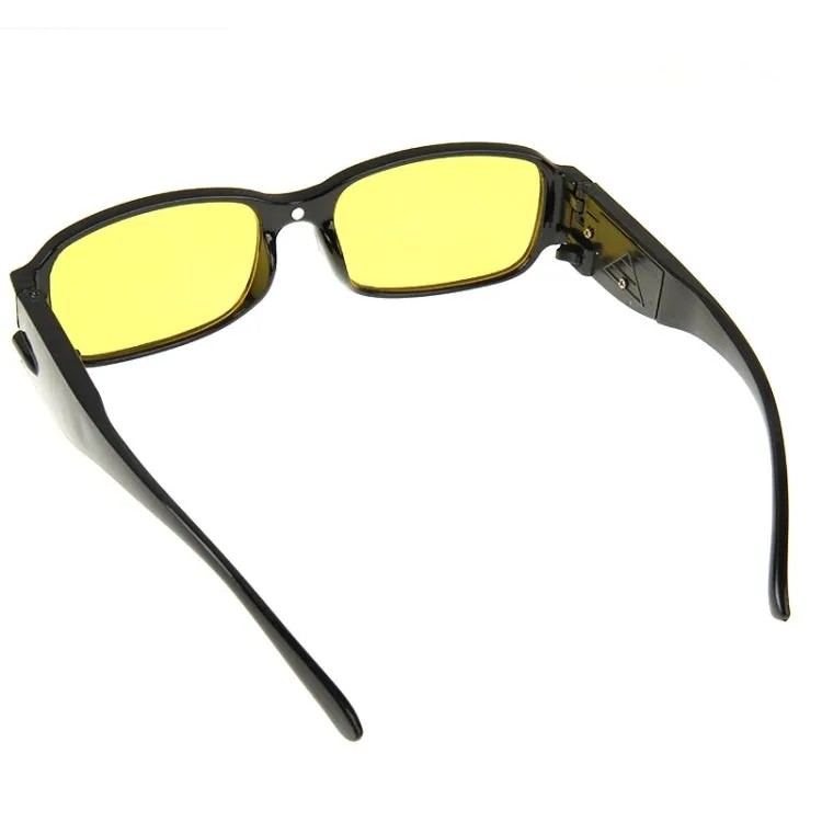 UV Protection Yellow Resin Lens Reading Glasses with Currency Detecting Function,  1.00D