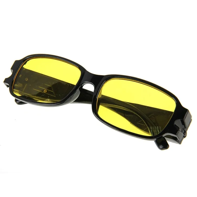 UV Protection Yellow Resin Lens Reading Glasses with Currency Detecting Function,  1.00D