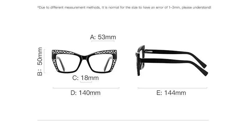 Vicky Womens Full Rim Square Cat Eye Plastic Reading Glasses Pfd2184