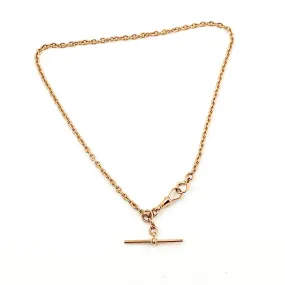 Victorian Era Rose Gold Lanyard Watch Chain