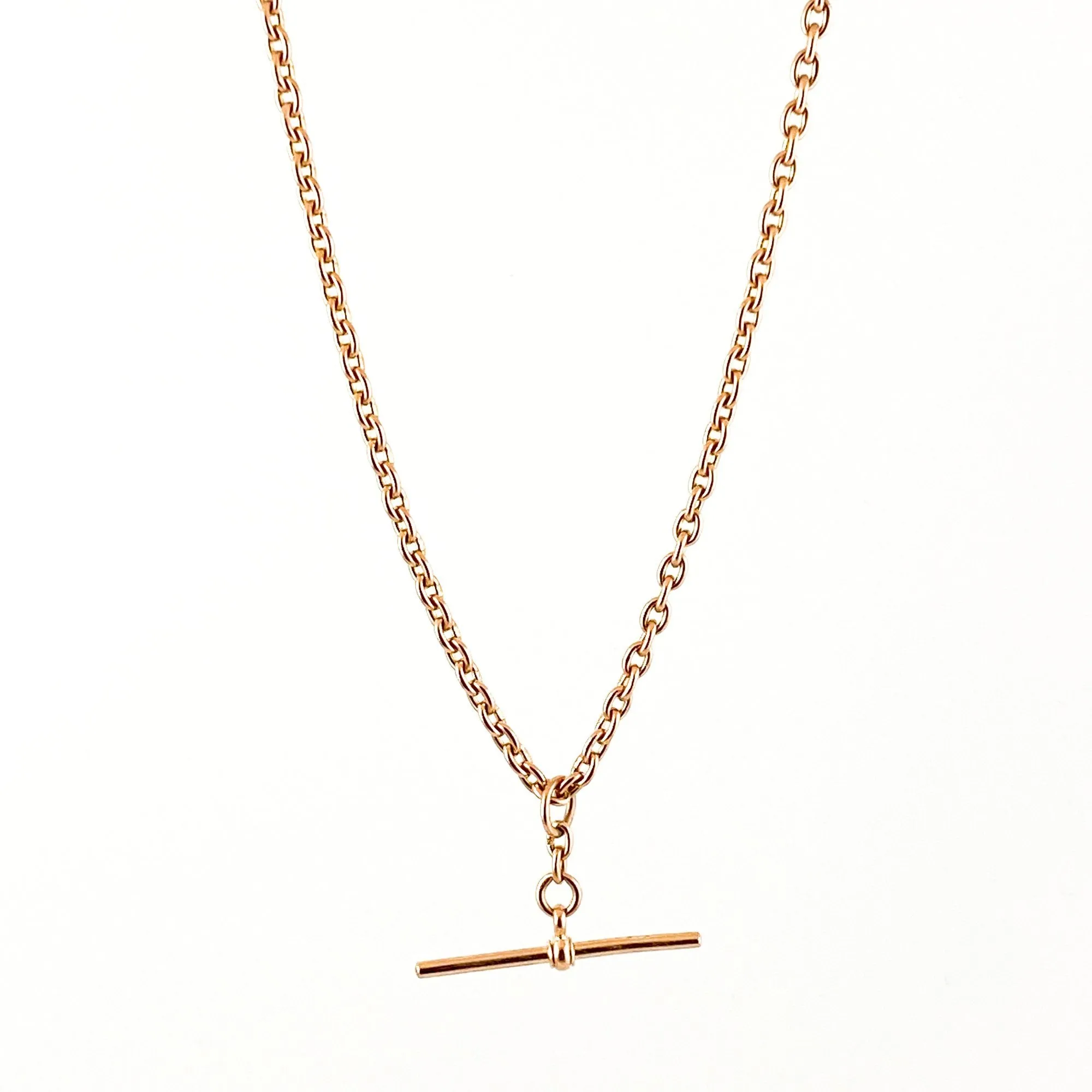 Victorian Era Rose Gold Lanyard Watch Chain