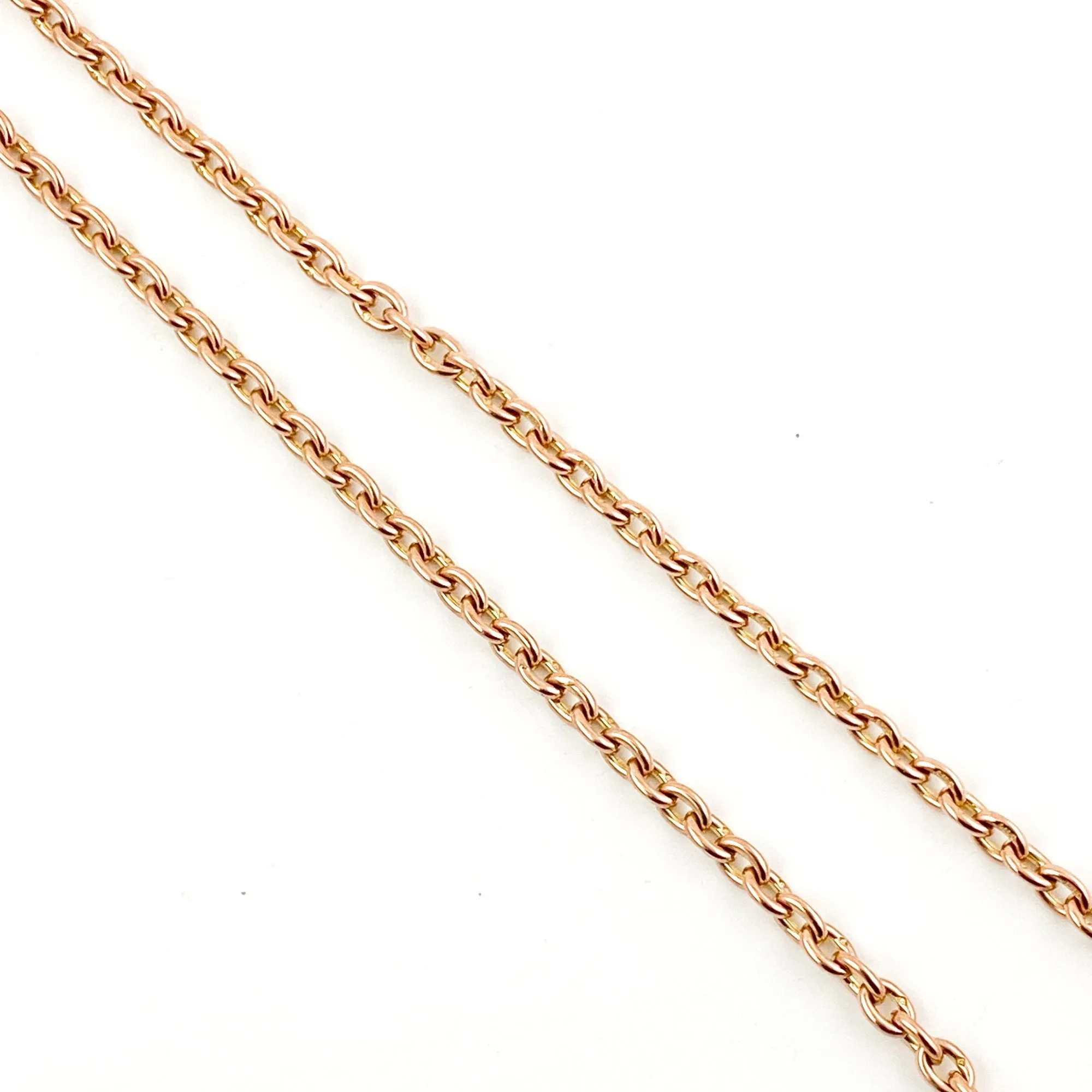 Victorian Era Rose Gold Lanyard Watch Chain