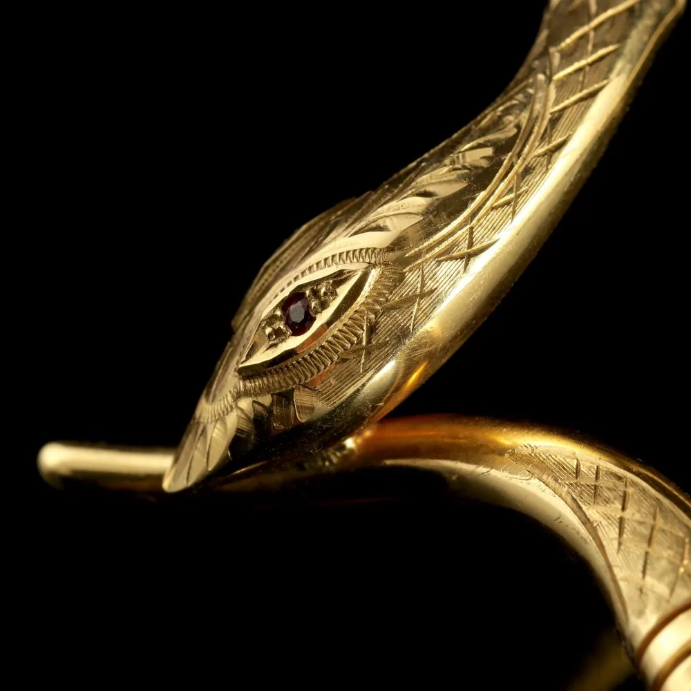 Vintage Gold Snake Collar 9Ct Gold Circa 1988