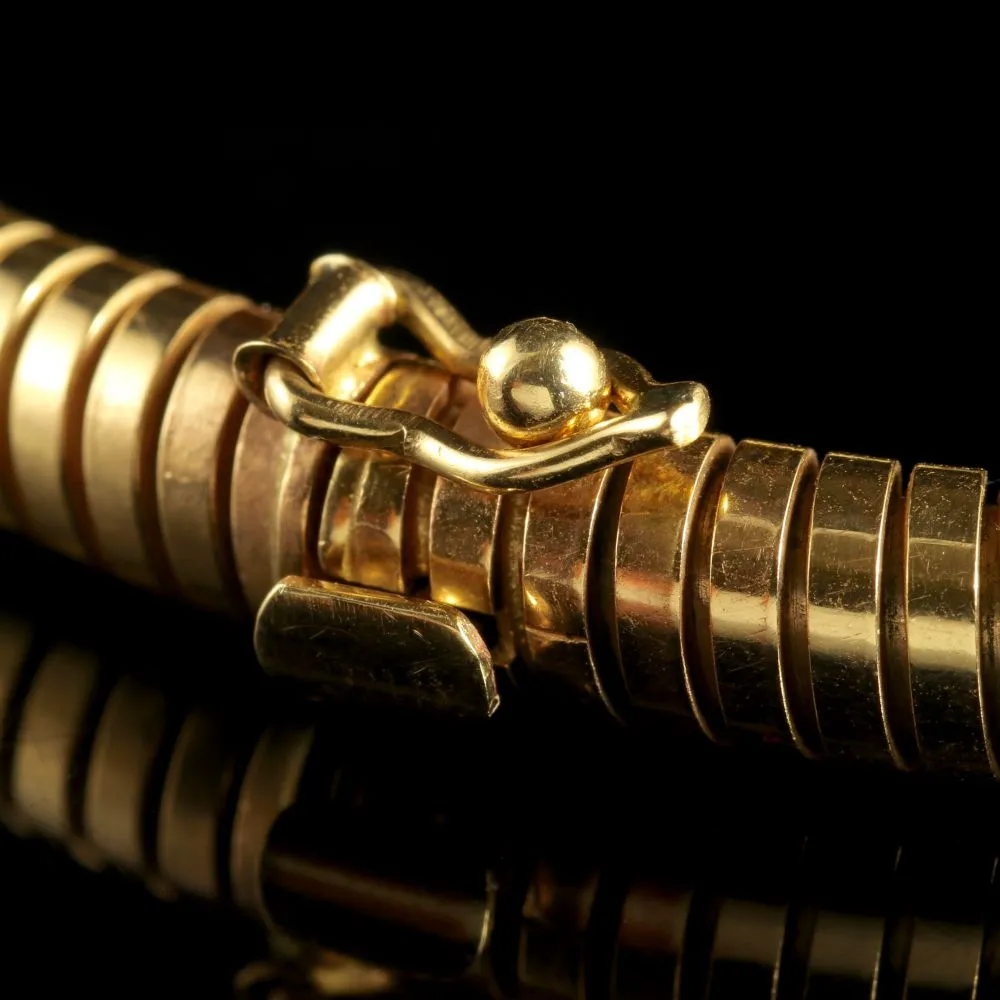 Vintage Gold Snake Collar 9Ct Gold Circa 1988