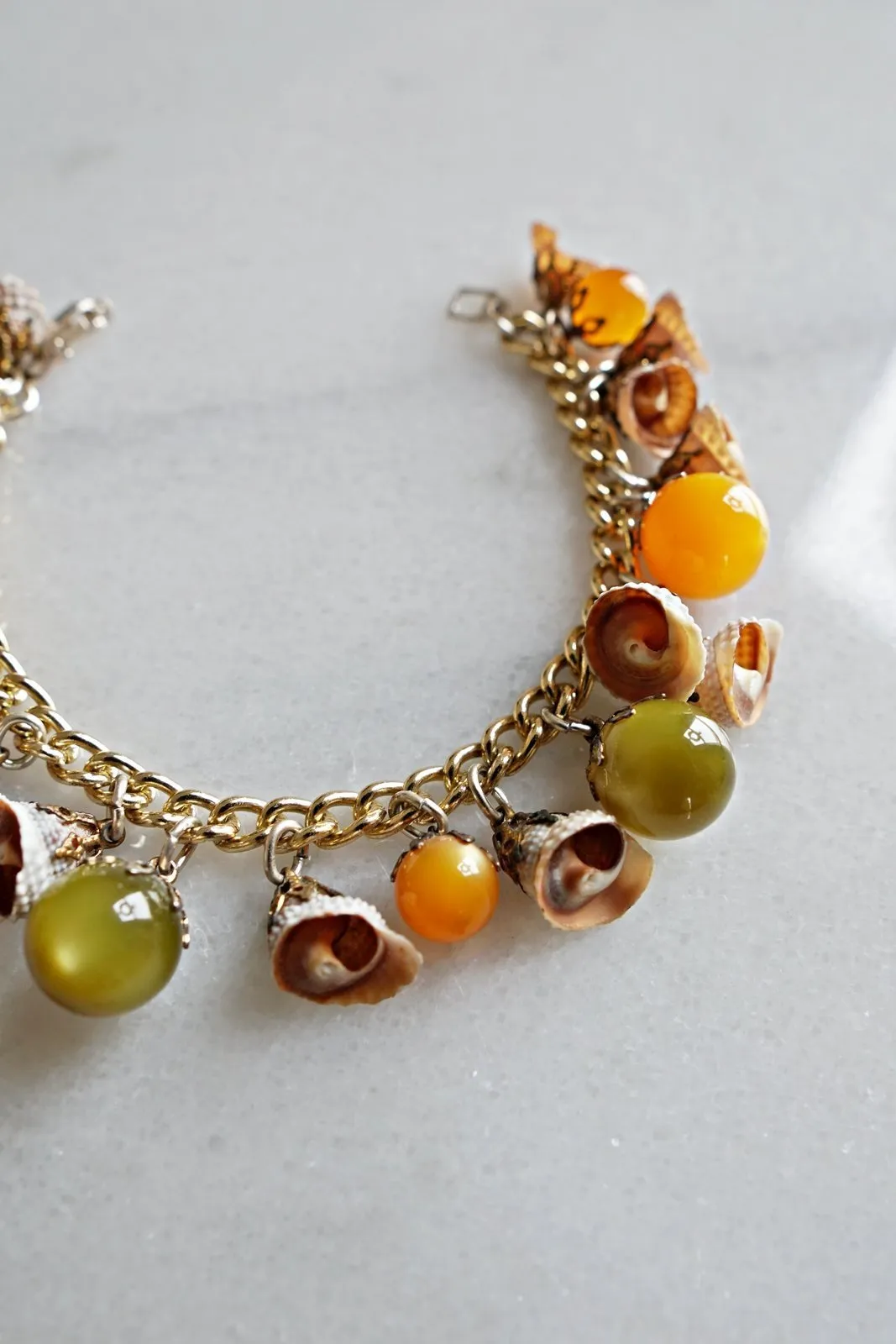 Vintage Shells Baubles Charm Bracelet