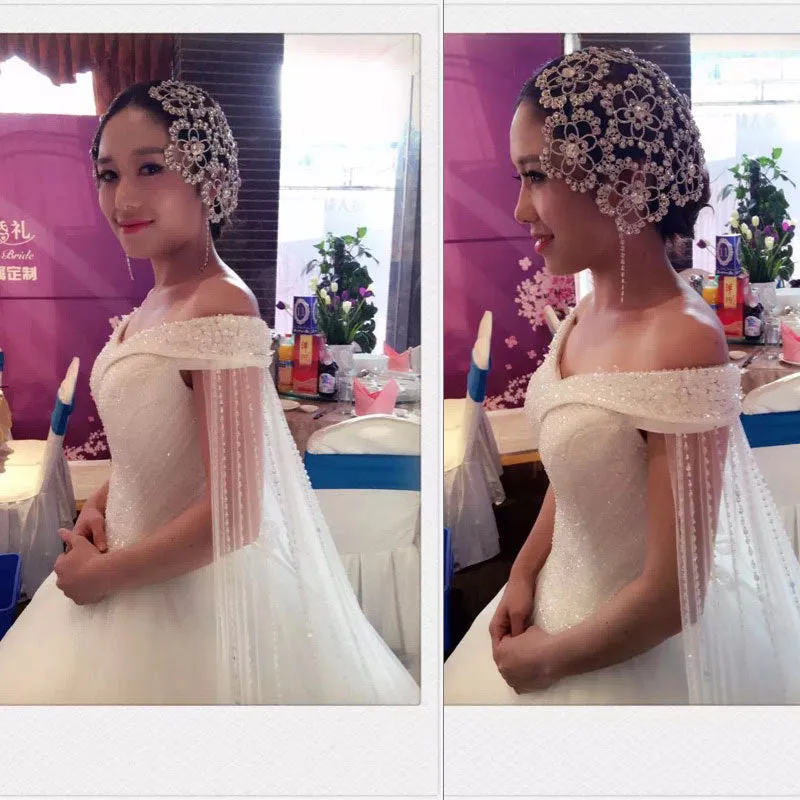 Vintage Silver Tiara Bridal Headpiece Bridal Crystal Hair Jewelry