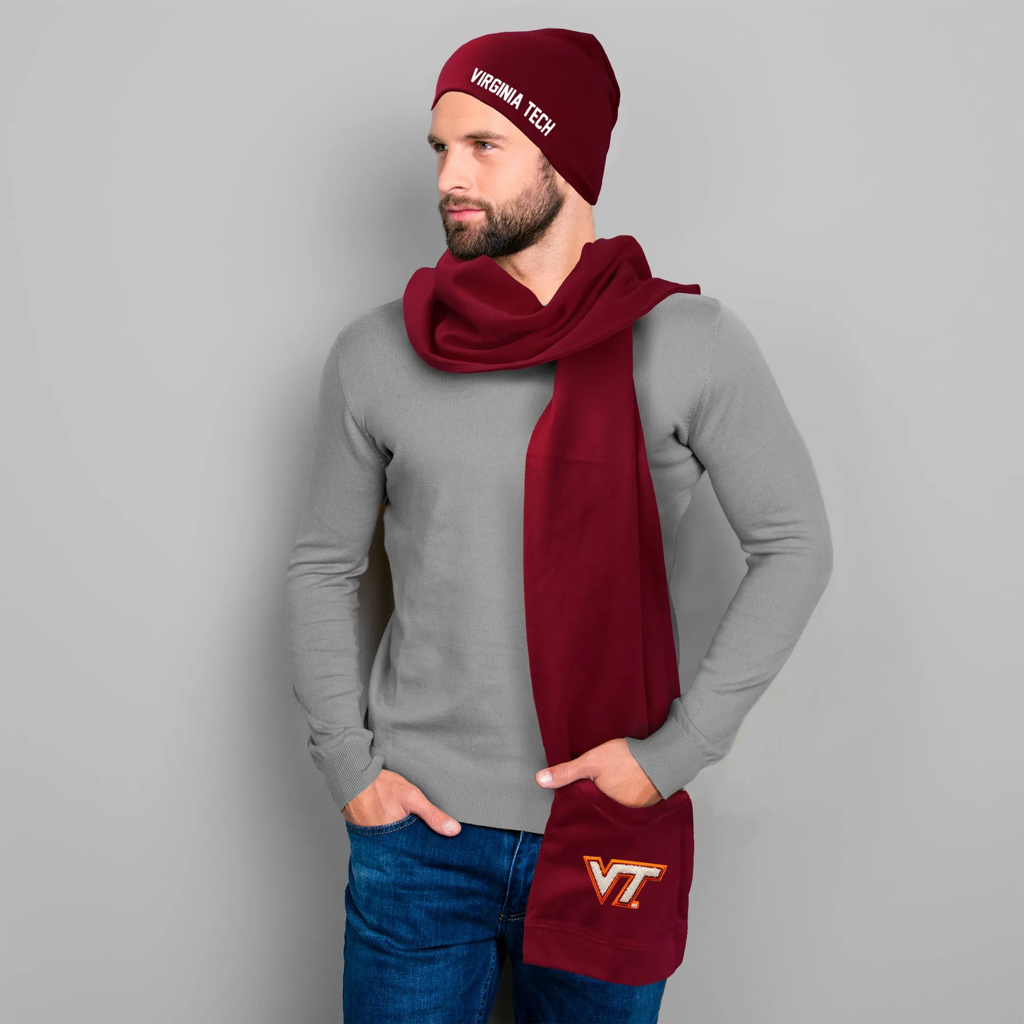 Virginia Tech Jimmy Bean 4 in 1 Scarf