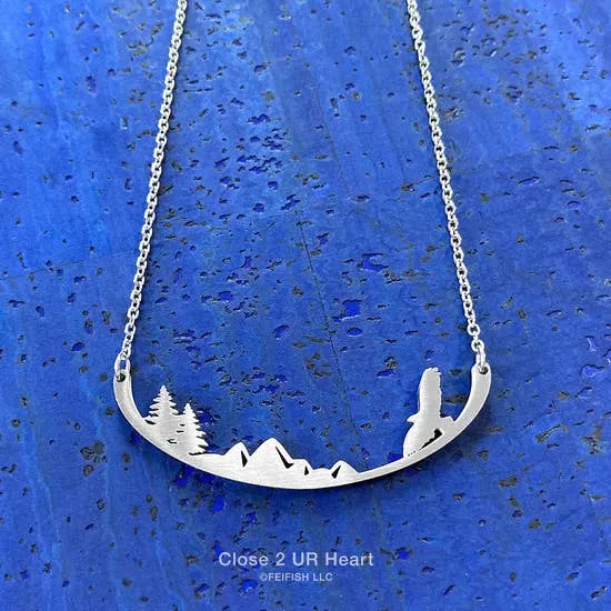 Wild Bird Necklaces Stainless Steel Bar Pendant Made in the USA