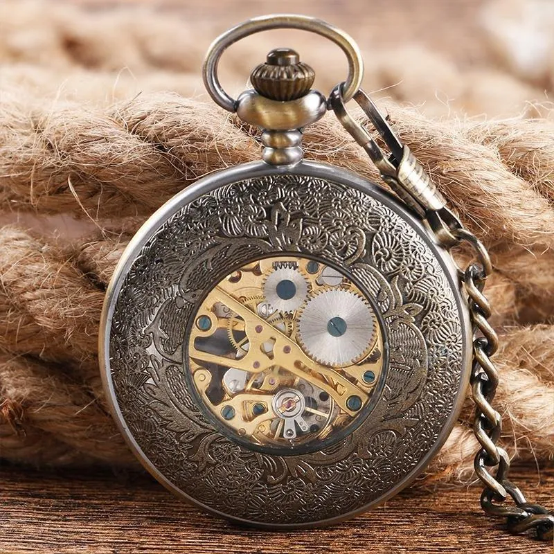 Women's Bronze Mechanical Pocket Watch - Merkabah