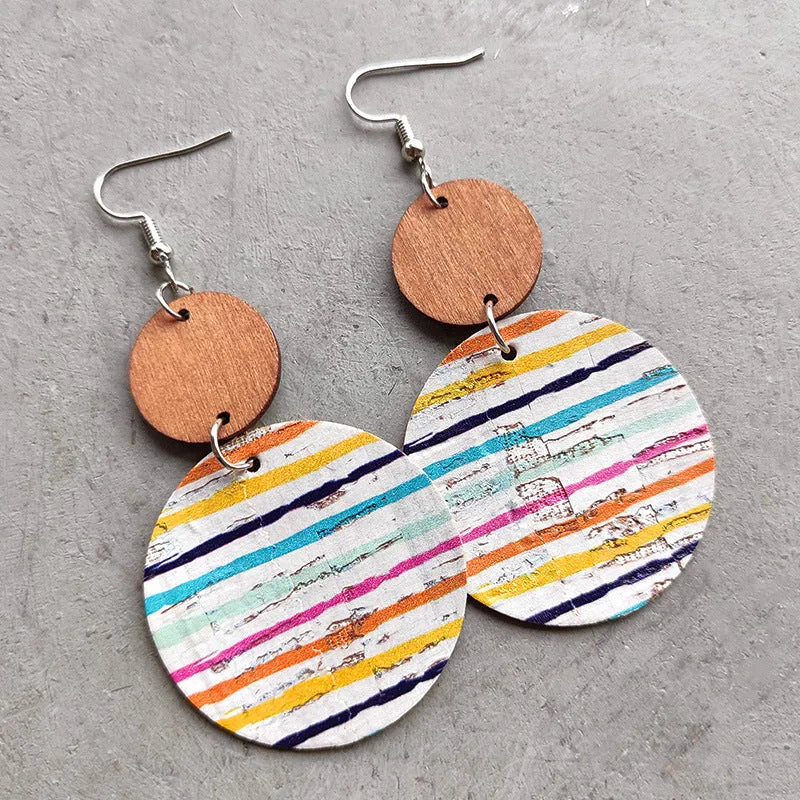 Wooden Dangle Fashion Earrings