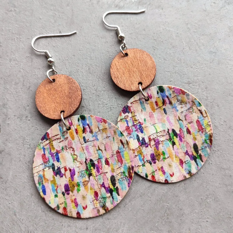 Wooden Dangle Fashion Earrings