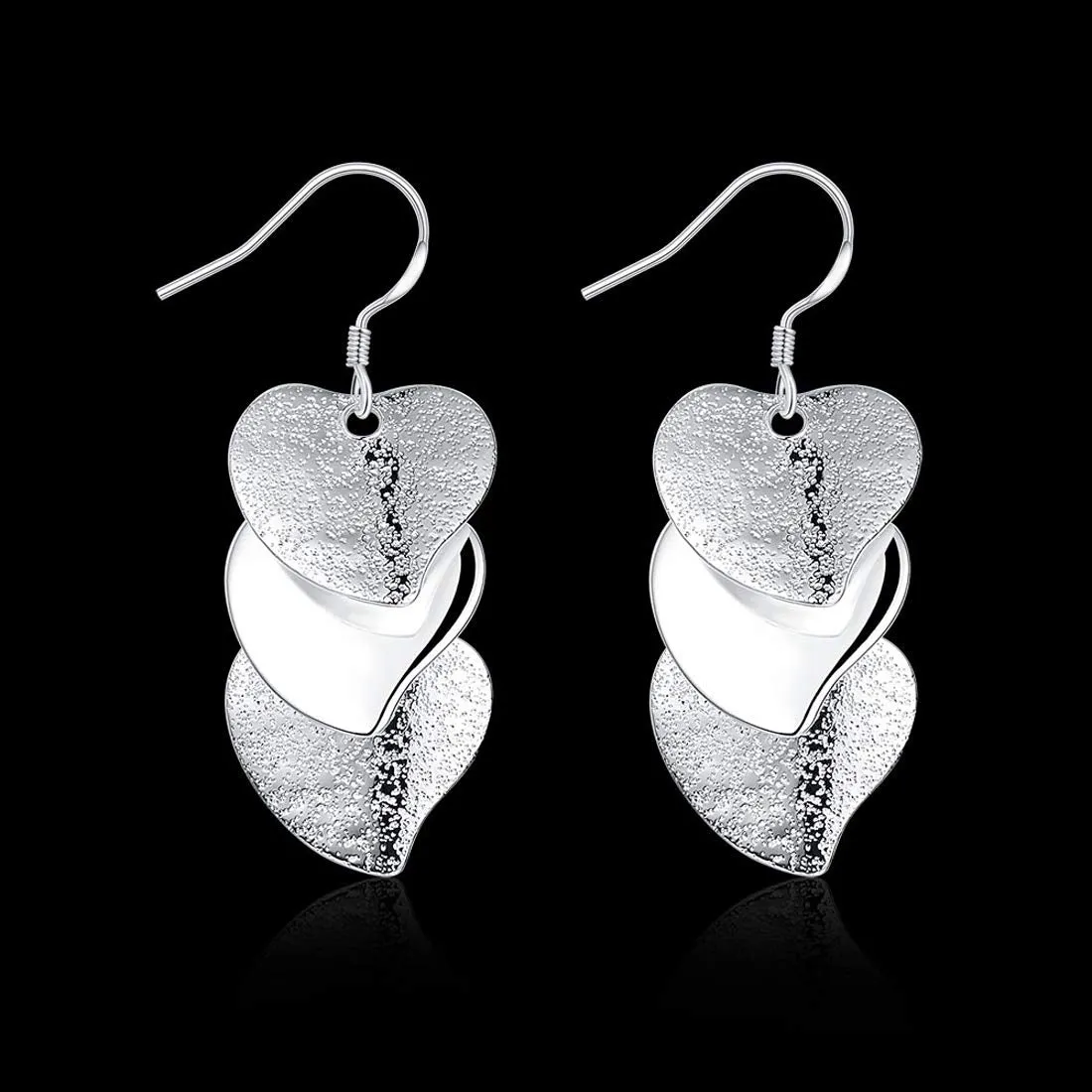 Yellow Chimes Sparkling Heart Designer Alloy Chandelier Earring for Women & Girls